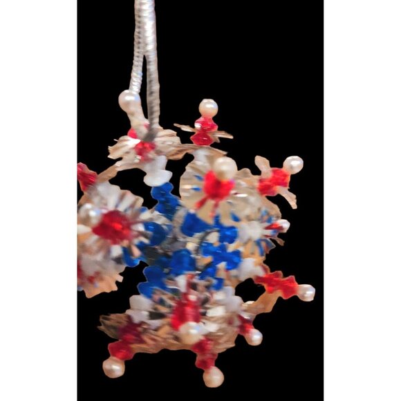 Diorama Kitsch Christmas Ornament Pushpin Handmade Mid Century Unique•Orn2 - Picture 3 of 7